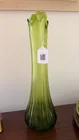  Preview image for Green swung glass vase 