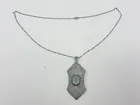  Preview image for Sterling Art Deco pendant with stone 