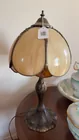  Preview image for Bent slag glass panel table lamp 