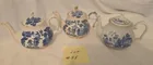  Preview image for Lot# 55 - 3 Small Blue Willow Tea Pots 
