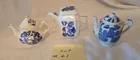  Preview image for Lot# 61 - 3 Miniature Blue Willow Tea Po 
