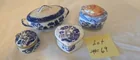  Preview image for Lot# 69 - 4 Blue Willow Trinket Boxes (o 