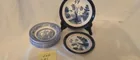  Preview image for Lot# 81 - Blue Willow Soup Bowl, 2 Desse 