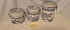  Preview image for Lot# 106 - 3pc Blue Willow Cannister Set 