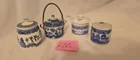  Preview image for Lot# 132 - Blue Willow Condiment Jars an 