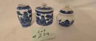  Preview image for Lot# 234 - 2 Blue Willow Lidded Jars and 