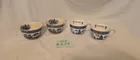  Preview image for Lot# 233 - 4 Blue Willow Tea Cups - Moth 