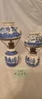  Preview image for Lot# 243 - 2 Blue Willow Oil Lamps 
