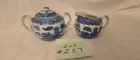  Preview image for Lot# 257 - Blue Willow Creamer and Sugar 