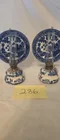  Preview image for Lot# 286 - 2 Blue Willow Oil Lamps 