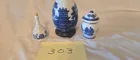  Preview image for Lot# 303 - 3 Blue Willow decorative piec 