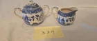  Preview image for Lot# 334 - Blue Willow Creamer and Sugar 