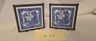  Preview image for Lot# 379 - 2 Tile and Cast Iron Blue Wil 