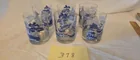  Preview image for Lot# 378 - Set of 6 Blue Willow Rocks Gl 