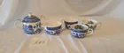  Preview image for Lot# 389 - 3 Blue Willow Tea Cups, Cream 