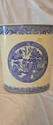  Preview image for Lot# 414 - Blue Willow Metal Trash Bin 
