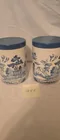  Preview image for Lot# 455 - 2 Blue Willow Metal Cannister 