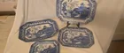  Preview image for Lot# 457 - 4 Blue Willow Platters by Bur 