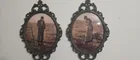  Preview image for Lot# 524 - Curved glass Brass Frame Pict 