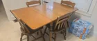  Preview image for Lot# 553 - Drop Leaf Table with 4 Matchi 