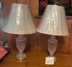  Preview image for Lot# 607 - 2 glass matching lamps 