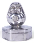  Preview image for A JAPANESE SILVERED METAL CONTAINER WITH 
