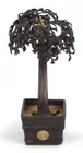  Preview image for DARK SILVER OKIMONO OF A MINIATURE TREE 