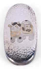  Preview image for JAPANESE SILVER OVAL-FORMED BOX AND 