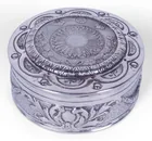  Preview image for JAPANESE SILVERED-METAL CIRCULAR HINGED 