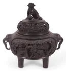  Preview image for JAPANESE BRONZE TRIPOD CENSER h: 10 in. 