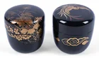  Preview image for A SET OF TWO JAPANESE BLACK AND GOLD 