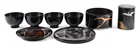  Preview image for SEVEN JAPANESE LACQUERED TEA OBJECTS AND 