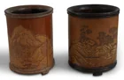  Preview image for TWO CHINESE BAMBOO BRUSH POTS h. of 