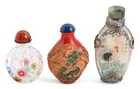 Preview image for THREE GLASS SNUFF BOTTLES 