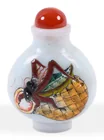  Preview image for ENAMELED WHITE GLASS SNUFF BOTTLE, 