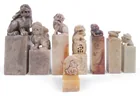  Preview image for GROUP OF EIGHT CHINESE SOAPSTONE SEALS 