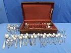  Preview image for Lot# 3 - Sterling Silverware740gr w/Wood 