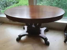  Preview image for Lot# 11a - Vintage Oval Pedestal Table w 