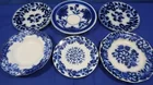  Preview image for Lot# 42 - Antique Flow Blue Bowls&Plates 