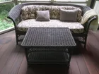  Preview image for Lot# 222 - Wicker-style Loveseat w/cushi 