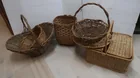  Preview image for Lot# 344 - 4 Lg Wicker Baskets&Wicker Pi 