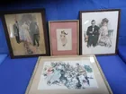  Preview image for Lot# 441 - 4 Vntg Framed Sketches(2 by A 