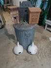  Preview image for Lot# 577 - Galvanized Trash Can,Birdhous 