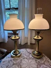  Preview image for Lot# 65 - Pair of Brass Student Lamps Wi 