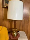  Preview image for Lot# 182 - Walnut, Brass MCM Table Lamps 