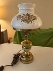 Preview image for Lot# 204 - Floral Milk Glass Hurricane T 