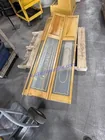  Preview image for Lot# 76 - Antique glass pine bifold door 