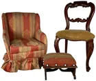  Preview image for Lot# 20 - Wood & Fabric Doll Chairs & Ot 