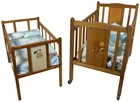  Preview image for Lot# 50 - Wooden Doll Cribs, 2 Vintage 2 