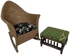  Preview image for Lot# 55 - 2 Child's Wicker Rocker & Foot 